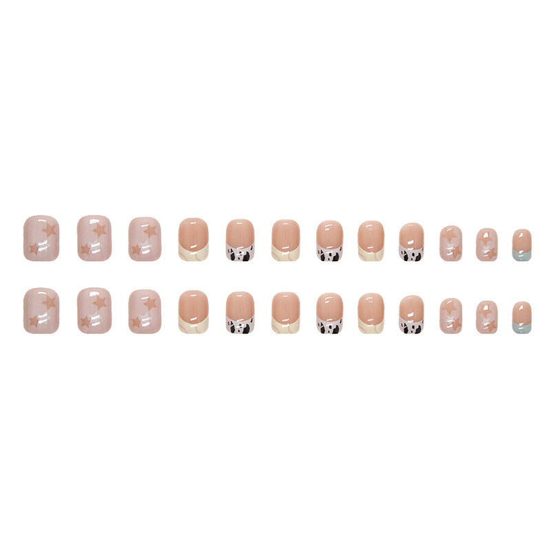 Star Milk French Nails