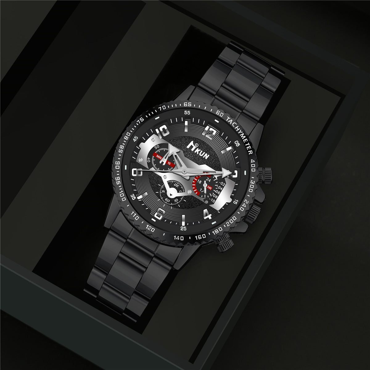 Steel belt quartz watch cross jewelry