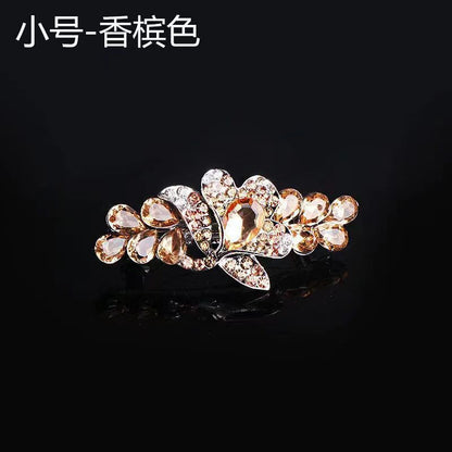 Rhinestone Tulip Spring Clip