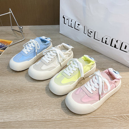 Summer ice silk canvas breathable casual shoes
