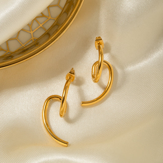 Delicate matte earrings