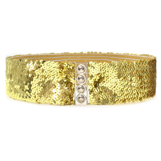 Sequin elastic belt
