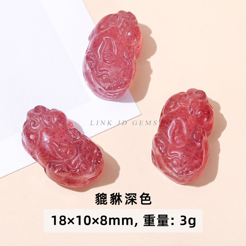 Fox Pixiu cat claw carving pendant