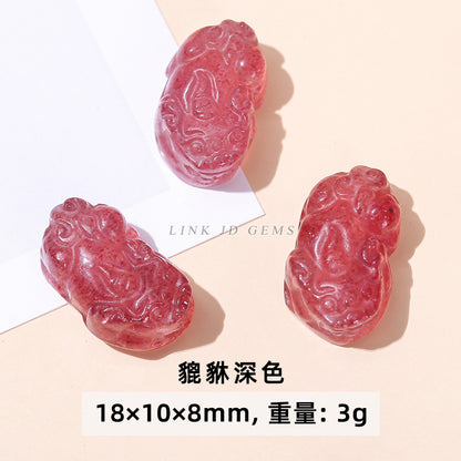 Fox Pixiu cat claw carving pendant