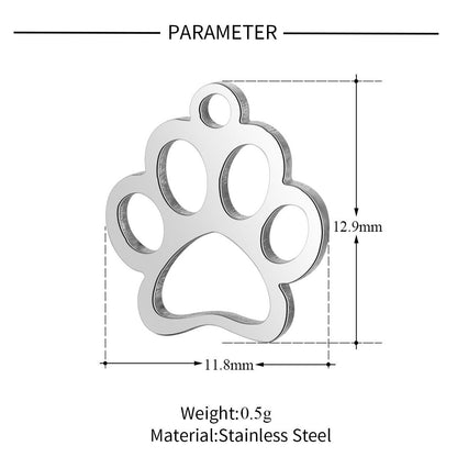 20 pcs/pack Clover hand key Titanium steel DIY pendant