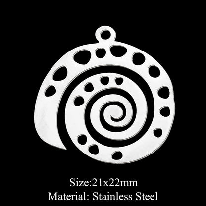 5 pcs/pack, snail bear, moth snake pendant.