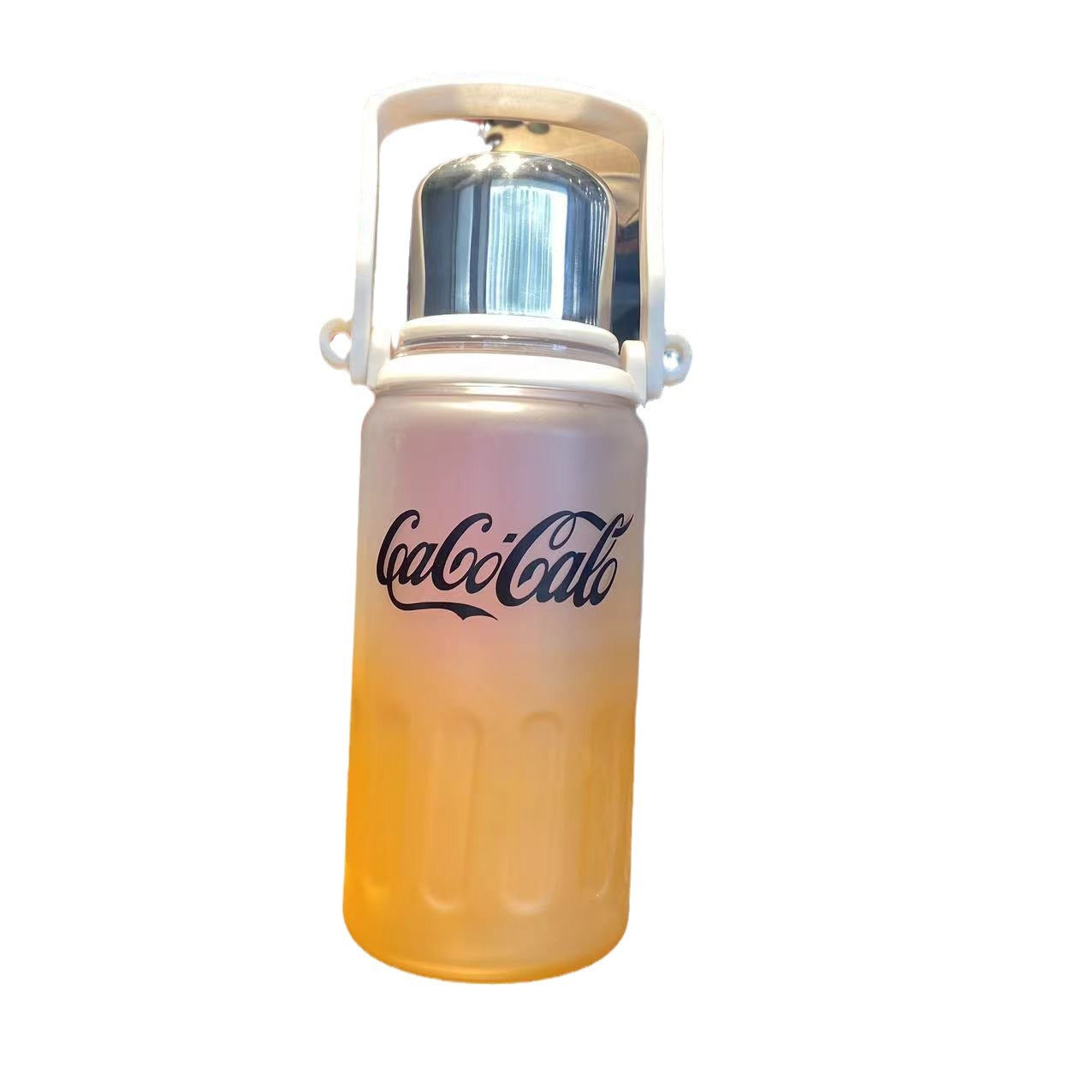 Taza plástica material de la PC con la manija, botella de agua de la pendiente 