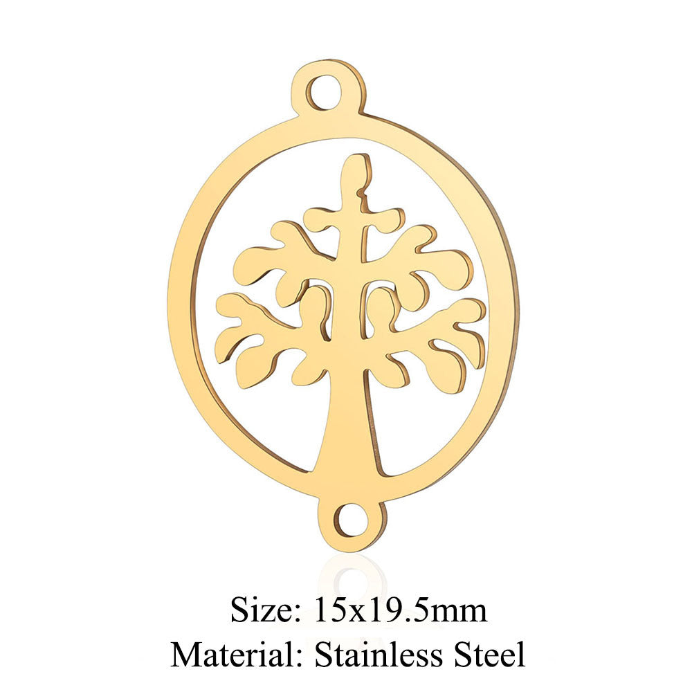 5 pcs/bag Feather wings Titanium steel pendant