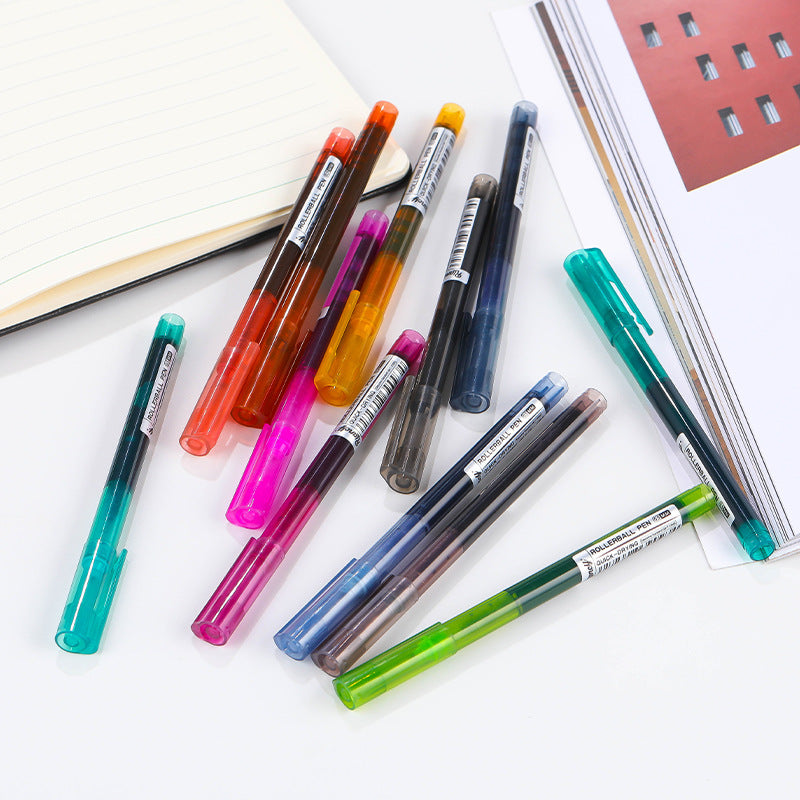 Color direct liquid ballpoint pen 12 colors