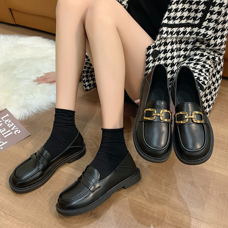 Single shoe women's flat bottom