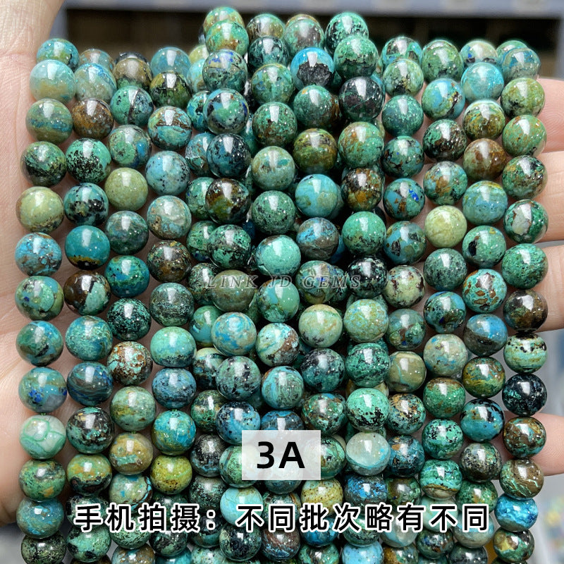Azurite loose beads DIY jewelry accessories