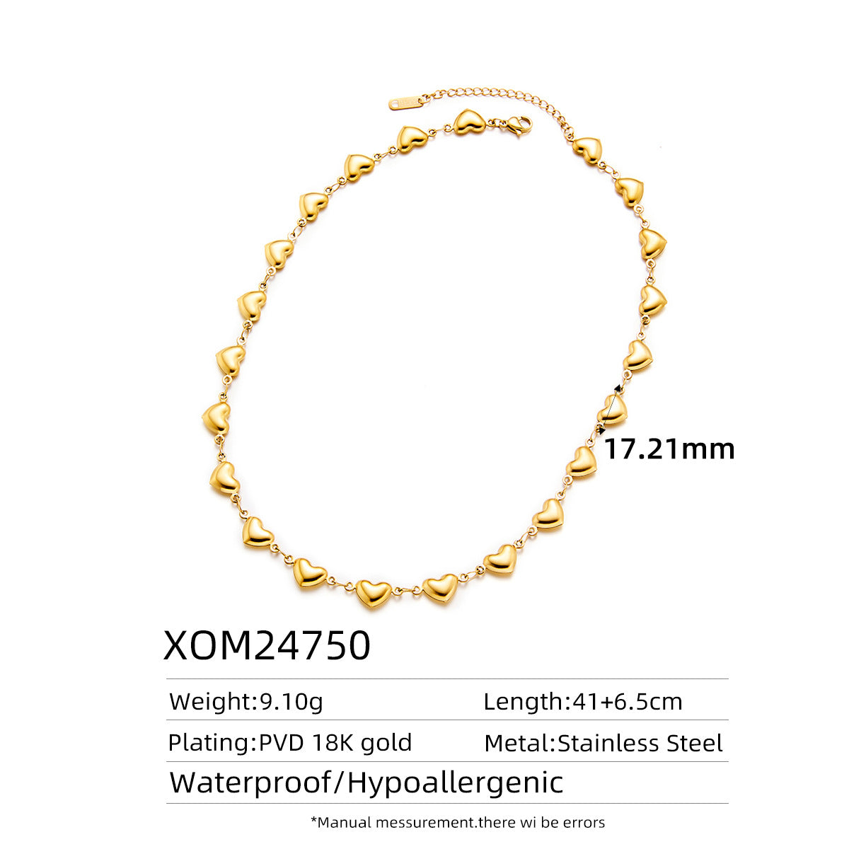 18K Gold Titanium Steel Retro 3D Oil-Pressed Necklace — Fade-Resistant