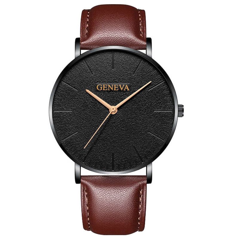 Belt quartz watch male