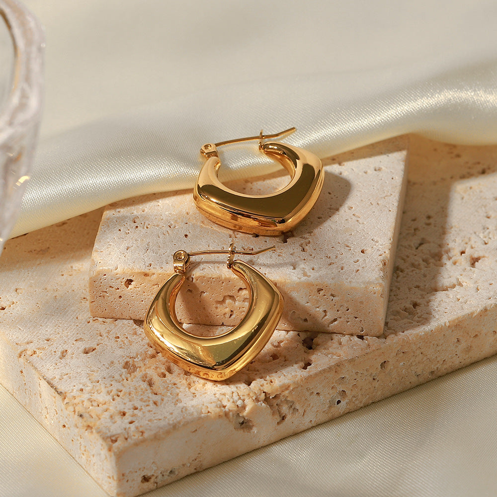 Geometric prism earrings for women