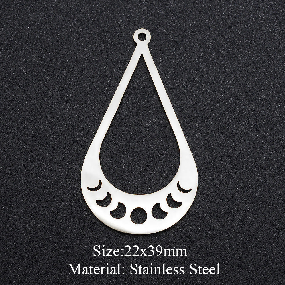 5 piezas/paquete, colgante de sol con forma de ojo de reloj de arena. 