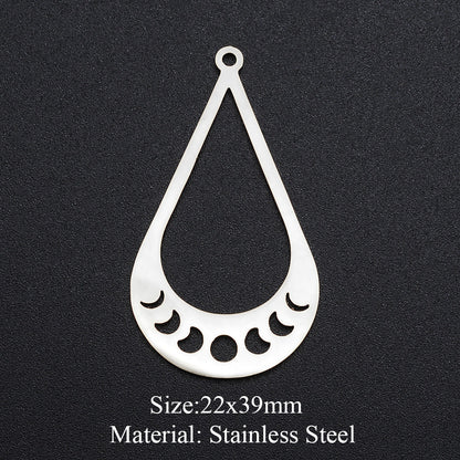 5 piezas/paquete, colgante de sol con forma de ojo de reloj de arena. 