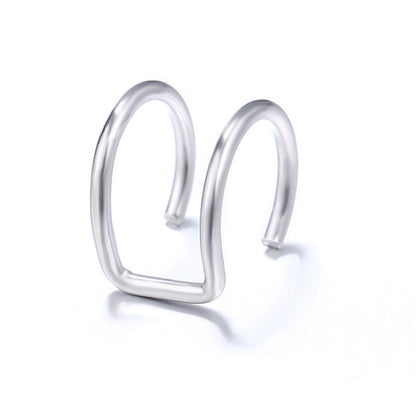 Double layer U-shaped non-pierced ear clip wholesale