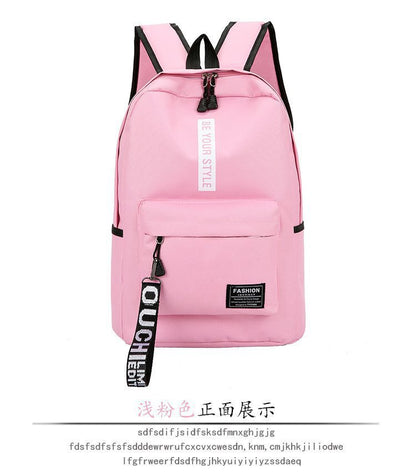 Backpack canvas large capacity junior high school students