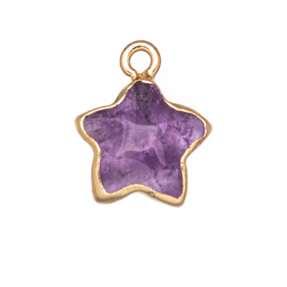 Pingente de Cristal Pentagrama Facetado 