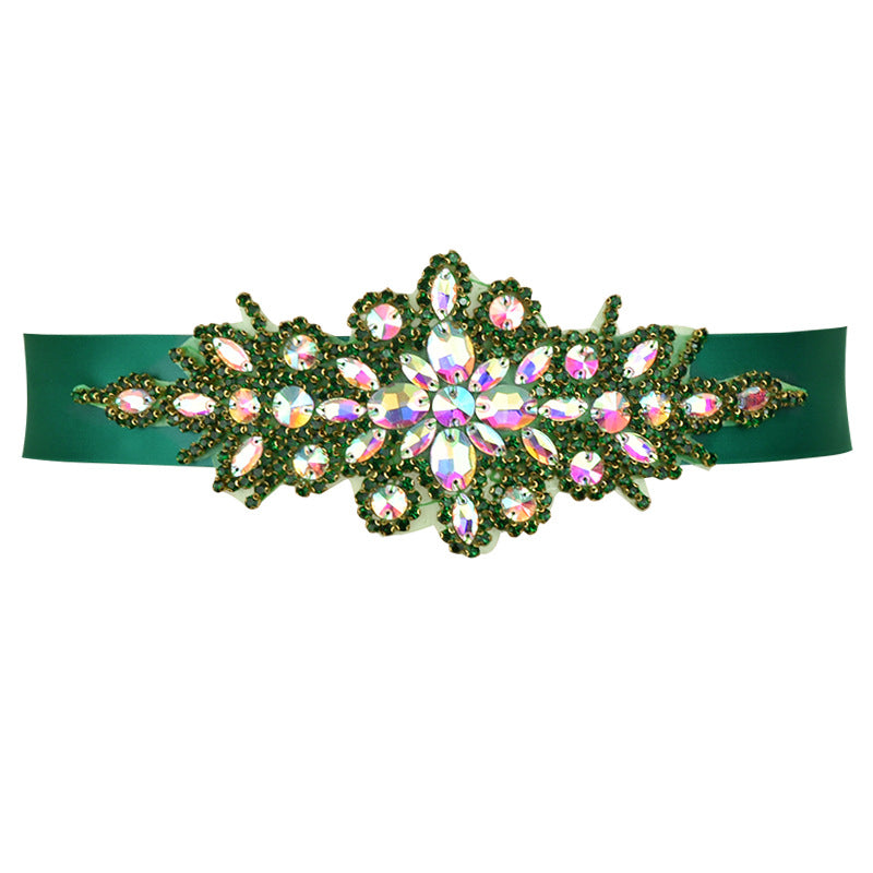 Rhinestone Decal Pearl Belt