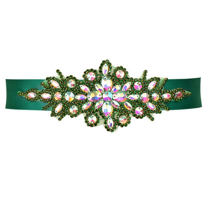 Rhinestone Decal Pearl Belt