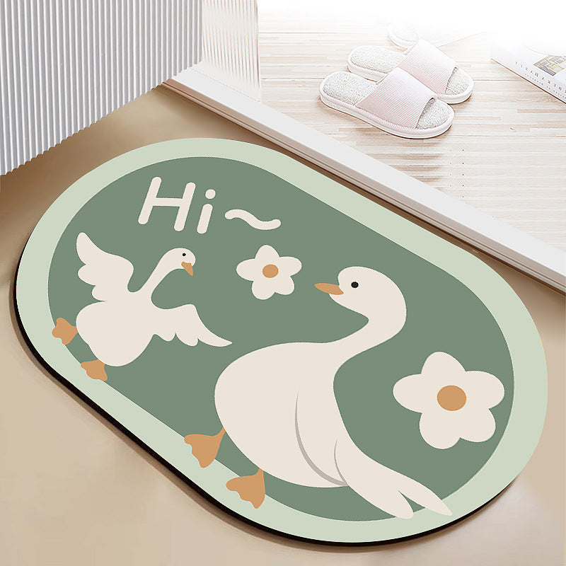 Diatomaceous earth soft mat absorbent mat non-slip quick drying