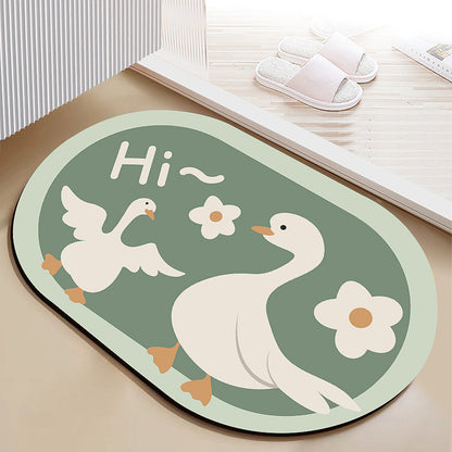 Diatomaceous earth soft mat absorbent mat non-slip quick drying