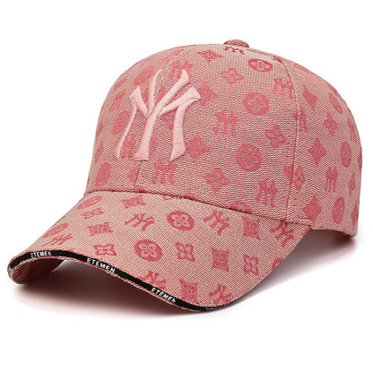 Textured Letter Stylish Duckbill Cap