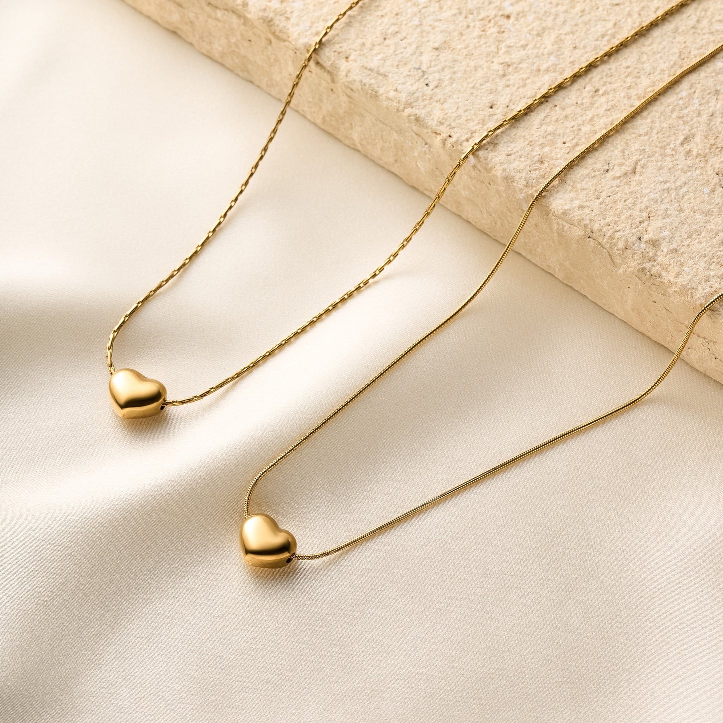 Titanium Steel Love Collarbone Necklace