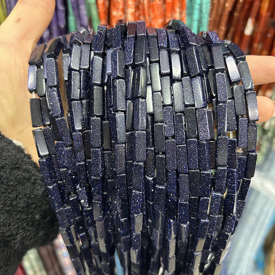 4*13mm long crystal agate cube special shaped beads