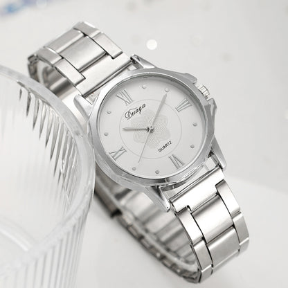 Steel belt quartz watch jewelry set