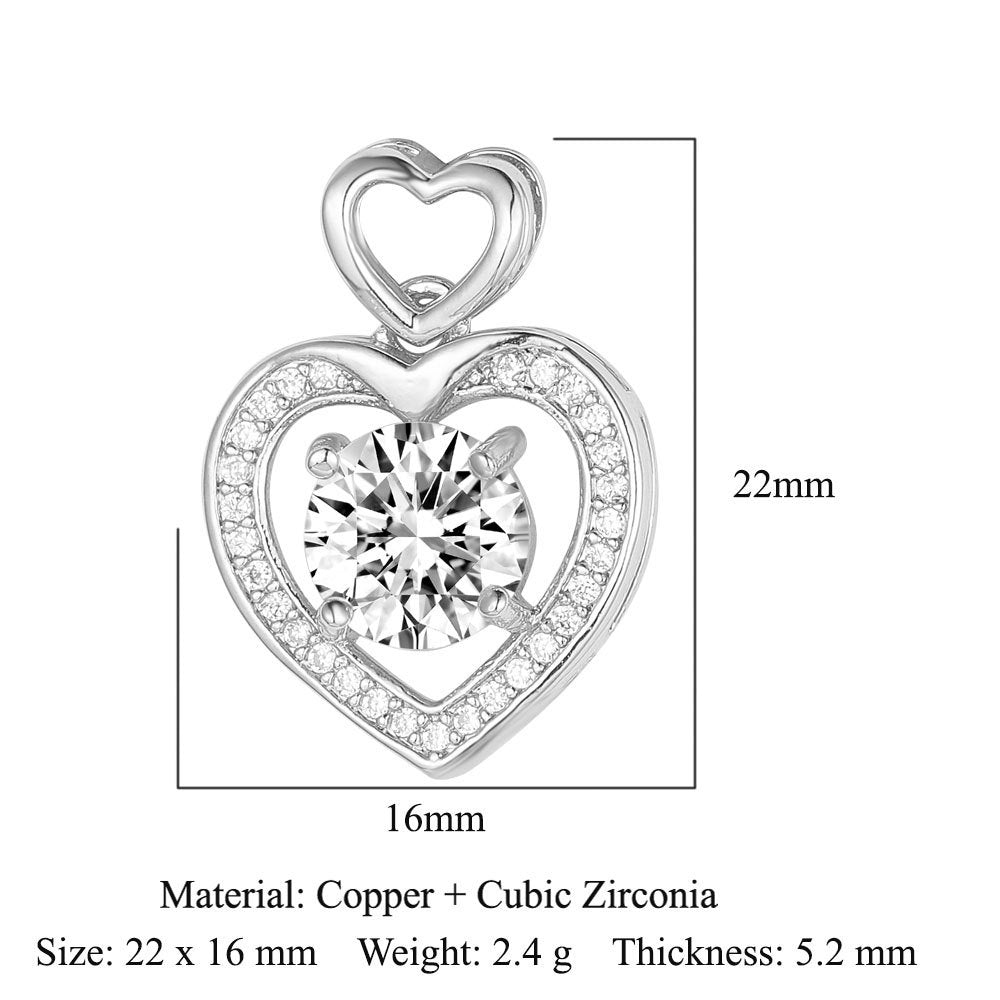 Copper micro-inlaid necklace melon seed clasp pendant