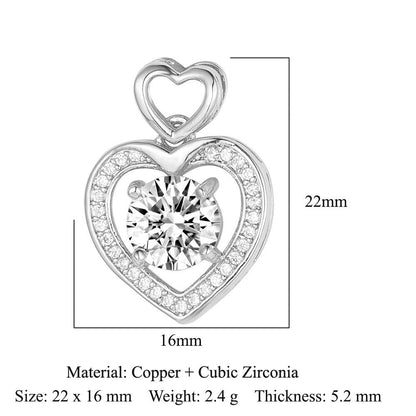 Copper micro-inlaid necklace melon seed clasp pendant