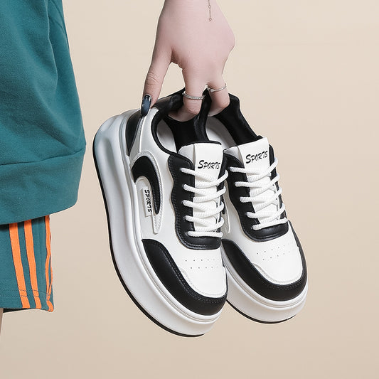 Casual Korean style thick-soled height-increasing sports shoes