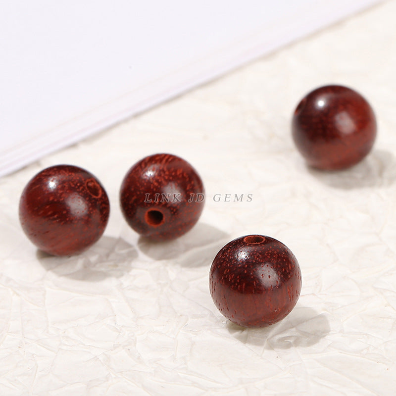 African Zambia blood sandalwood round beads woody loose beads