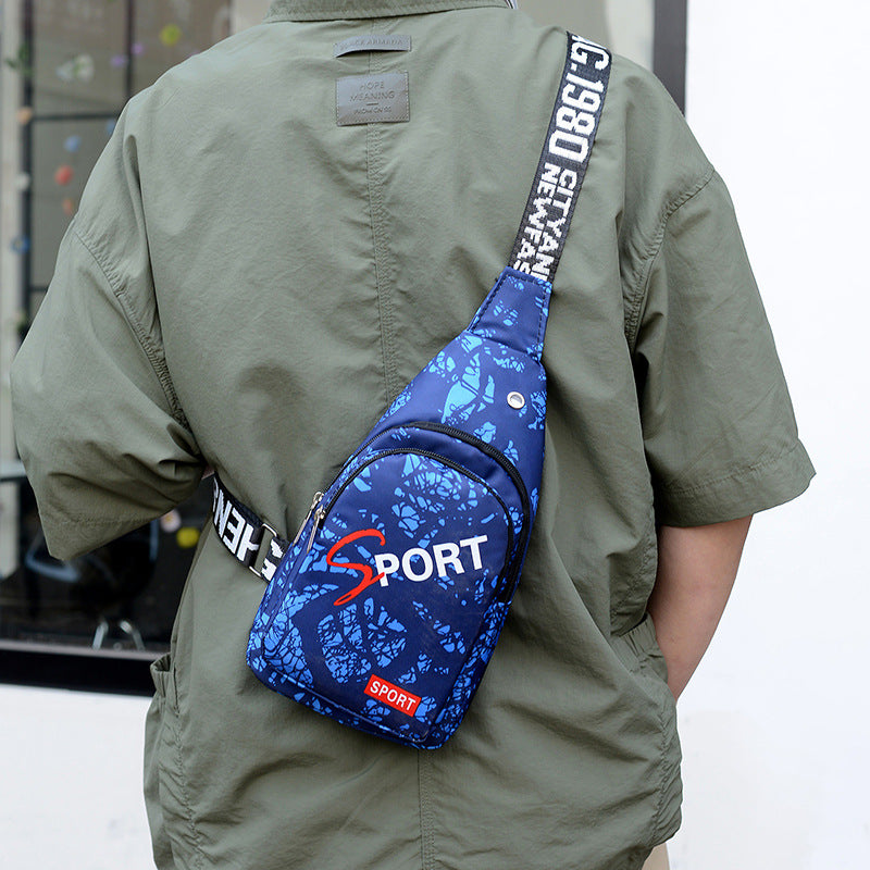 Color Chest bag Men's casual fanny pack