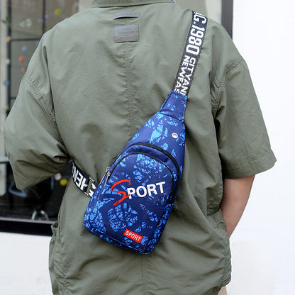 Color Chest bag Men's casual fanny pack