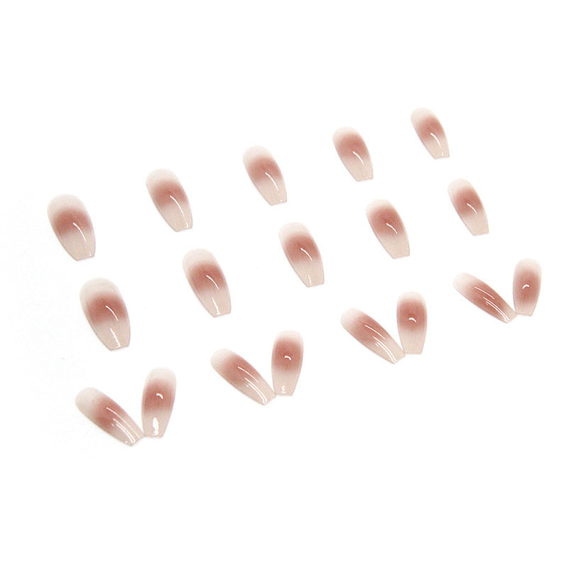 Gradient Nude Blush Nails