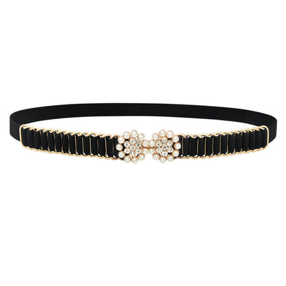 Elastic belt women's fine decorative elasticity