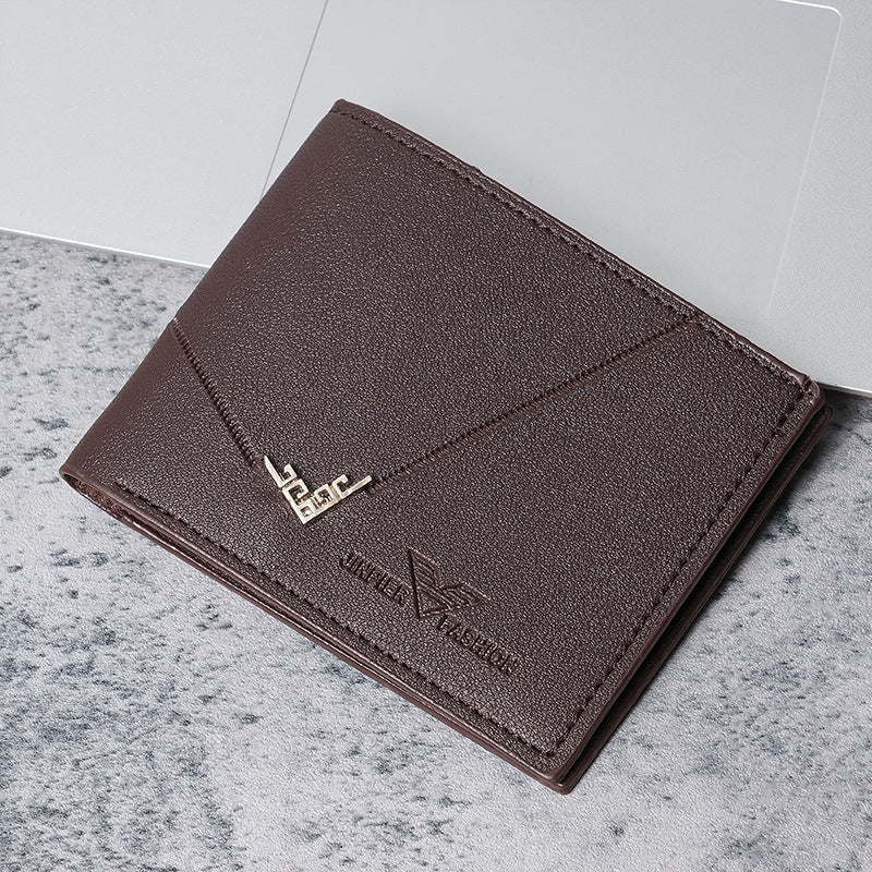 Horizontal Splicing Wallet Men