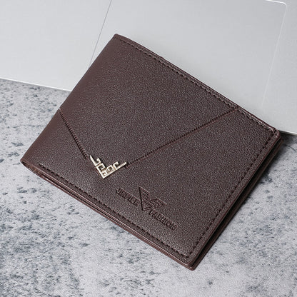 Horizontal Splicing Wallet Men