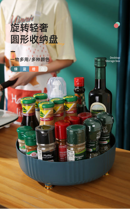 Rotating Spice Rack, Multi-Functional Organizer