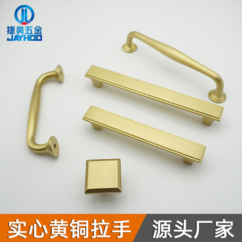 Gold single hole copper handle