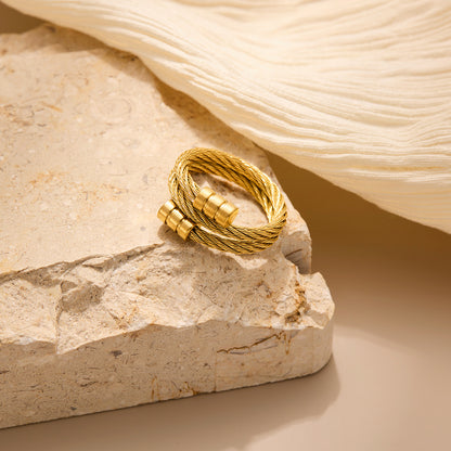 Open flat ring