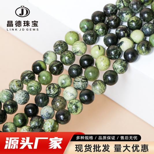 grass green pine loose beads