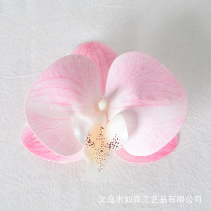 Cabeza de flor de orquídea mariposa de laminación 3D de simulación 
