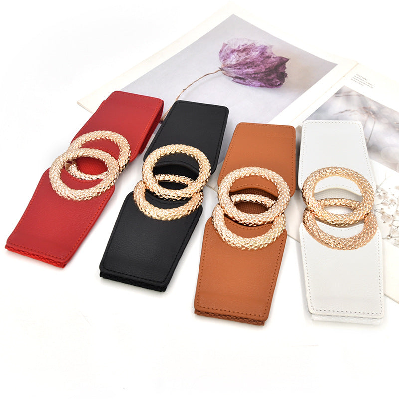 Elastic wide waist seal, new casual.