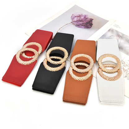 Elastic wide waist seal, new casual.