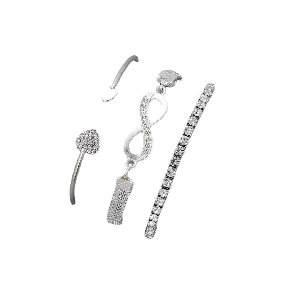 Ins Love & Figure 8 Bracelet Set