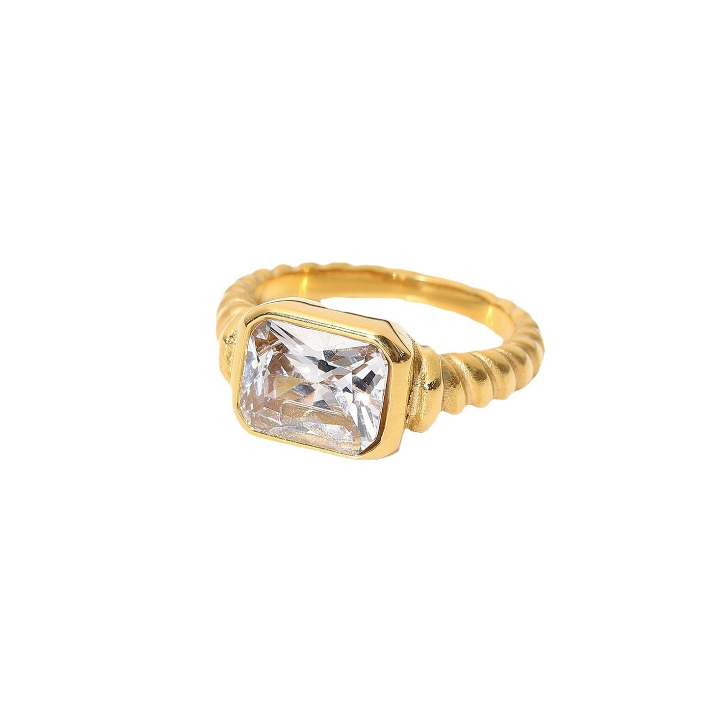 Twisted Spiral Ring Jewelry